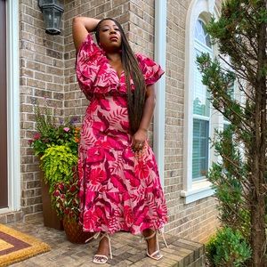 H&M x Johni Ortiz Tee-Length/Midi Dress